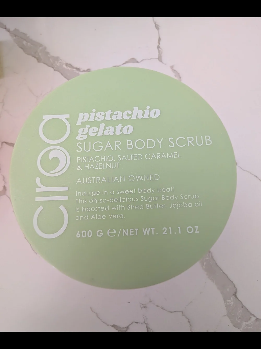Ciroa Pistachio Gelato Sugar Body Scrub - Light Green
